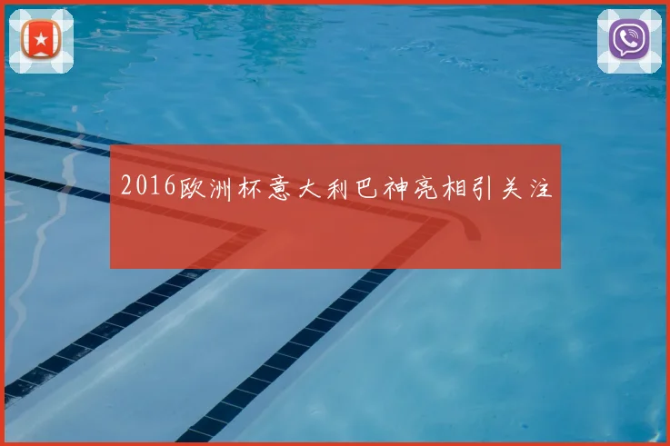 2016欧洲杯意大利巴神亮相引关注