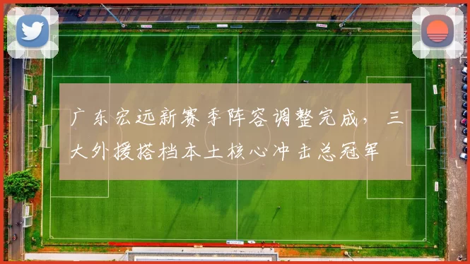 广东宏远新赛季阵容调整完成，三大外援搭档本土核心冲击总冠军